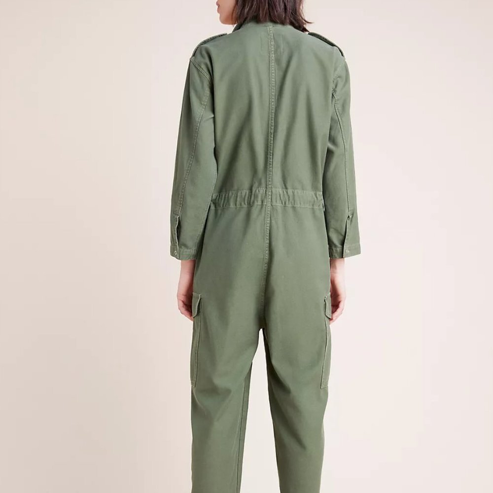 CITIZENS OF HUMANITY olive army green NOVA MED utility cargo jumpsuit NWOT $398 - Picture 4 of 12